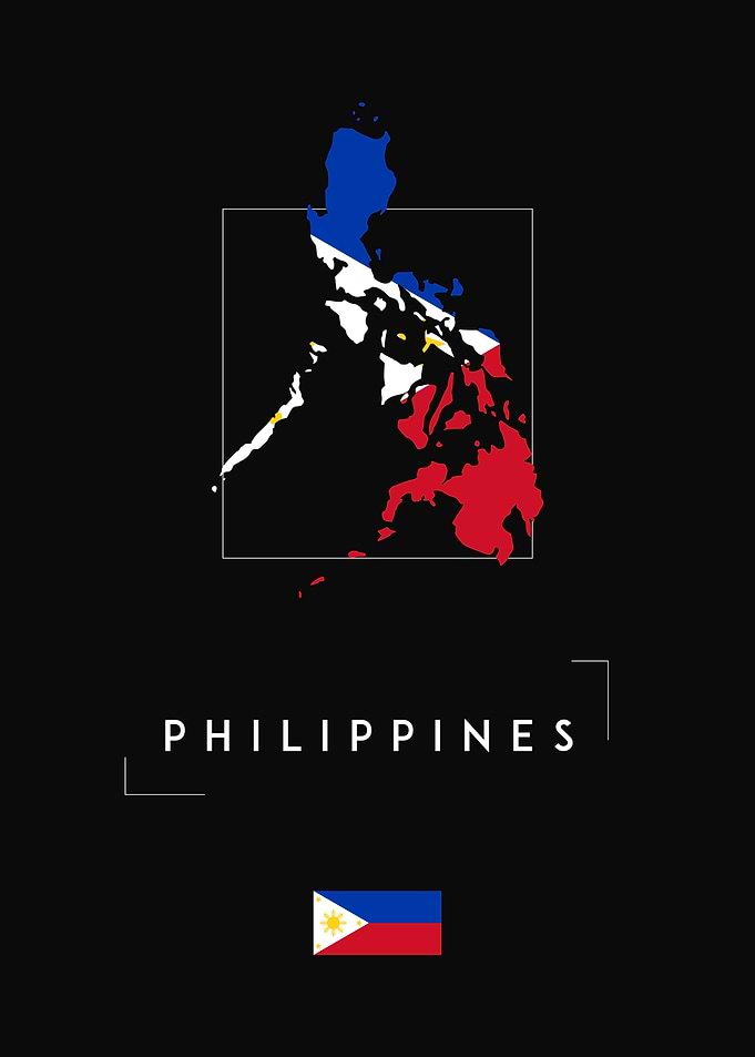 Philippines Map Flag