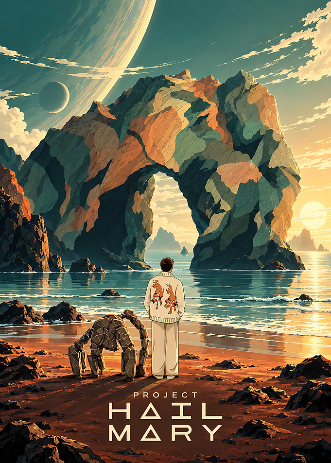 Project Hail Mary Sci-Fi Poster