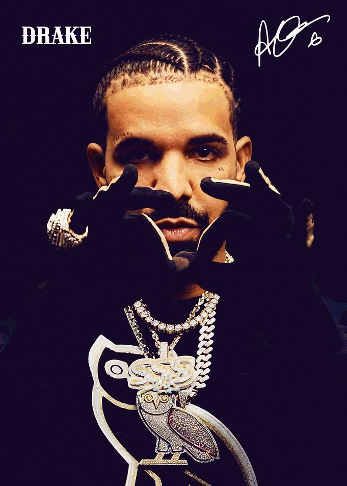 Drake OVO Portrait Poster