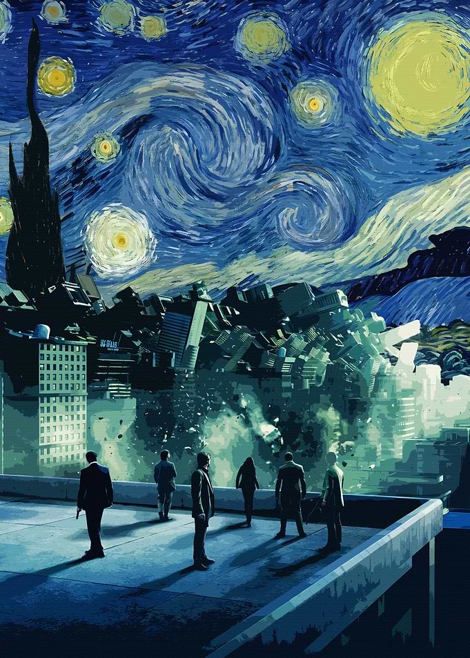 Inception Starry Night Poster