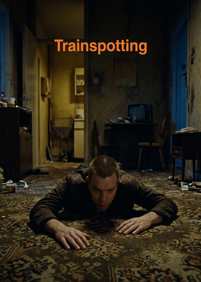 Trainspotting Movie Poster Featuring Mark Renton