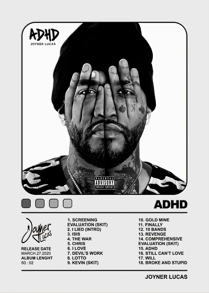 Joyner Lucas ADHD Album Poster