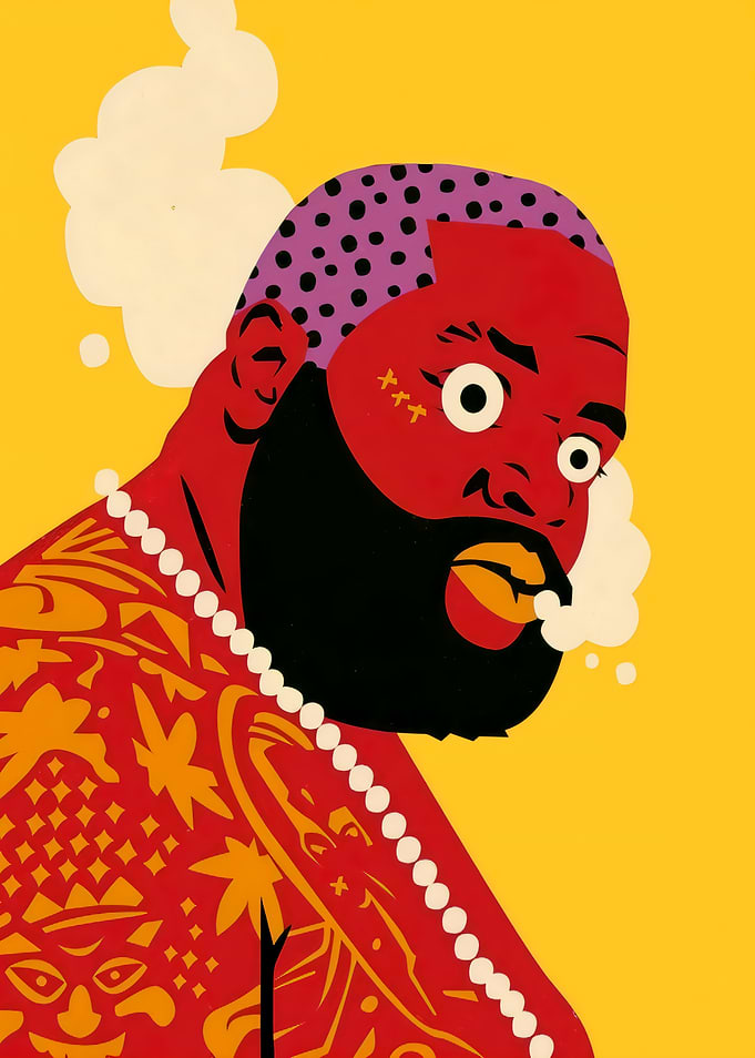 Stylized Portrait of Rick Ross