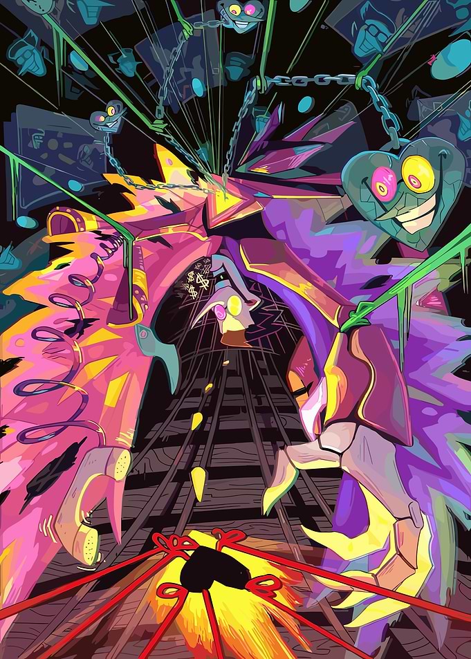 Spamton NEO Puppet Master Illustration