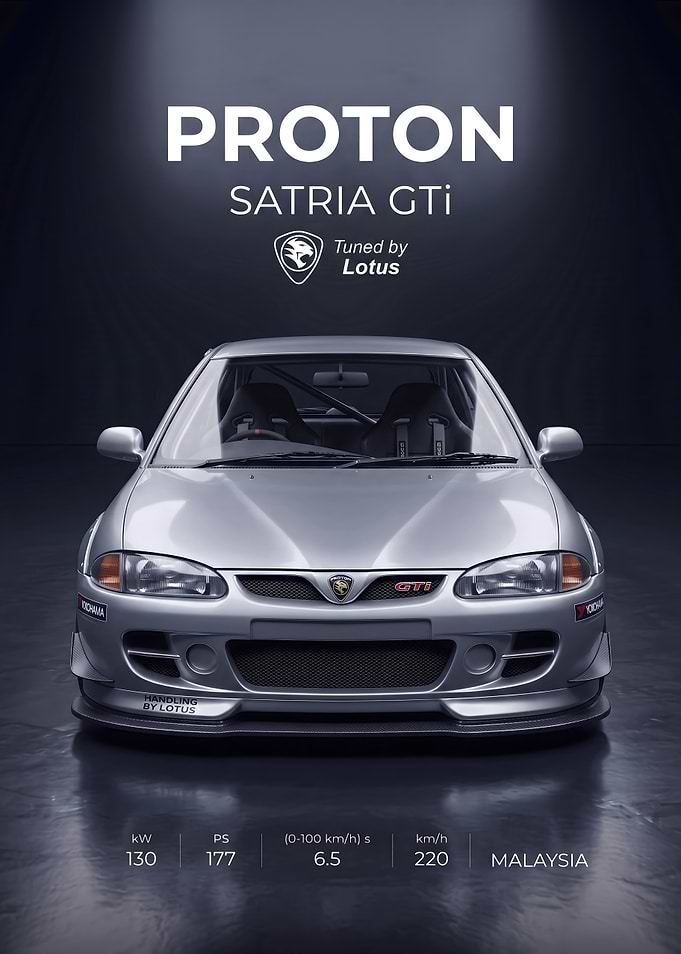Proton Satria GTi Automotive Poster