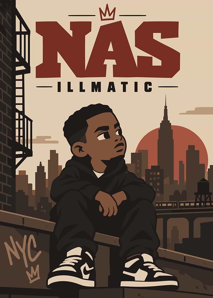 Nas Illmatic Hip Hop Poster