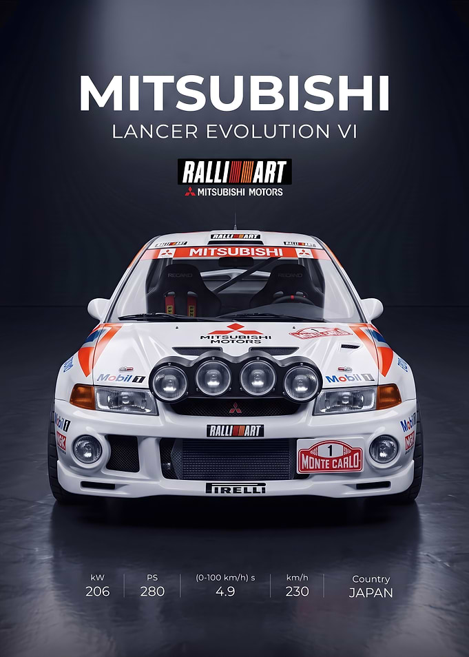 Mitsubishi Lancer Evolution VI Rally Car