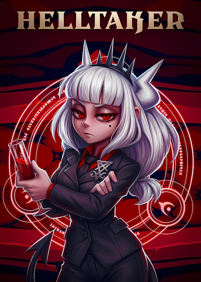 Lucifer from Helltaker Digital Art