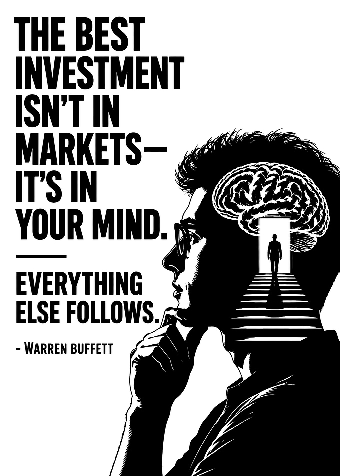 Warren Buffett Inspirational Mind Quote Poster