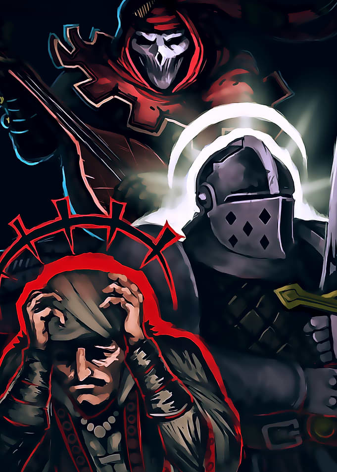 Darkest Dungeon Heroes and Enemies
