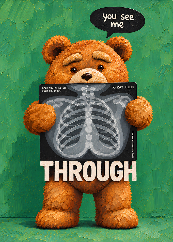 Ted Bear X-Ray Art