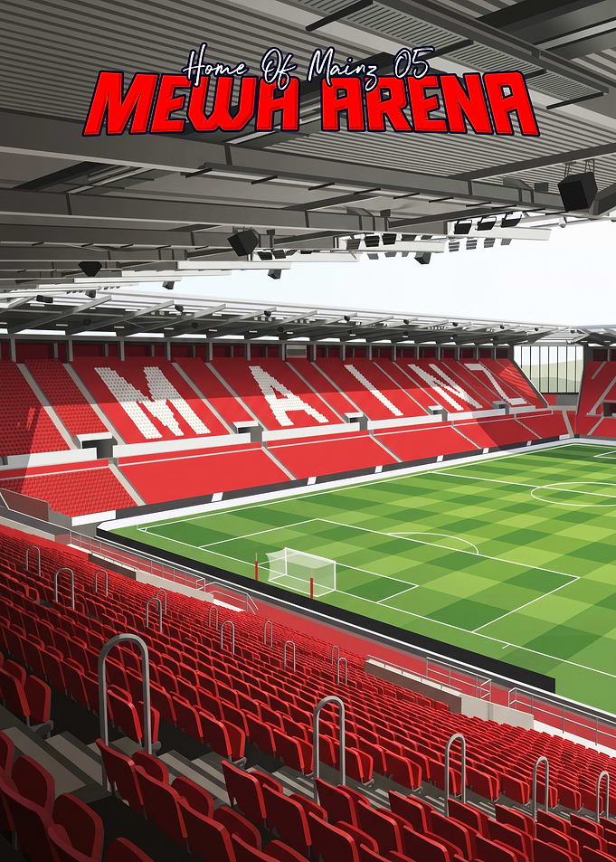 MEWA Arena Mainz 05 Stadium Poster