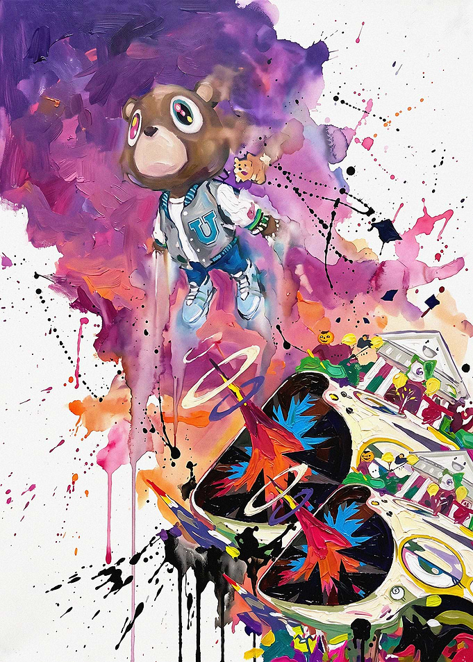 Kanye West Graduation Bear Art