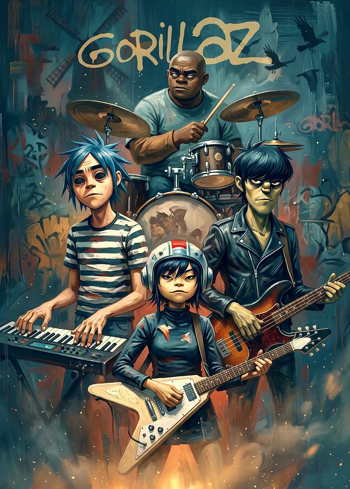 Gorillaz Band Members Performance Art