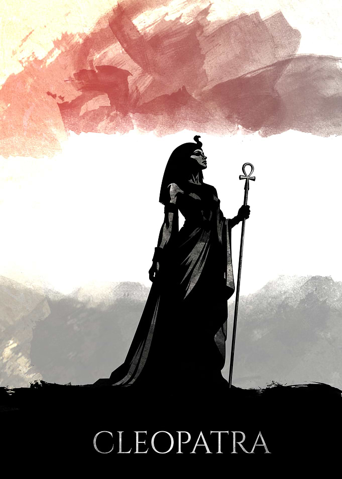 Cleopatra Silhouette Poster