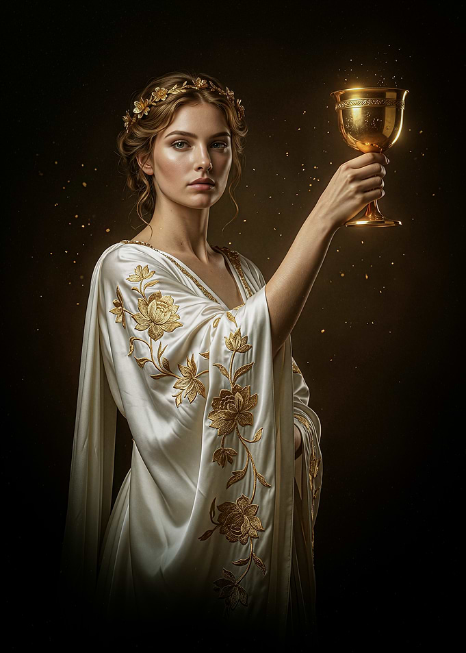 Hebe, the goddess of eternal youth