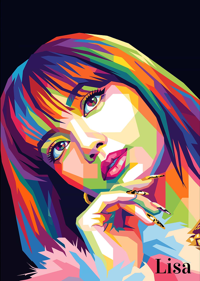 Lisa Pop Art Portrait