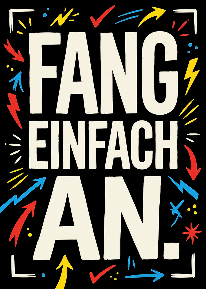 Fang Einfach An Motivational Poster