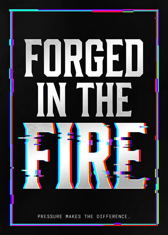 Forged in the Fire Motivational Poster