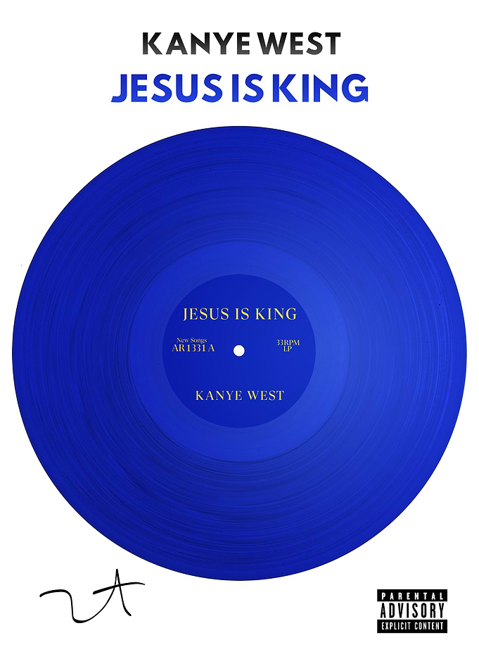 Kanye West Jesus Is King Vinyl Poster
