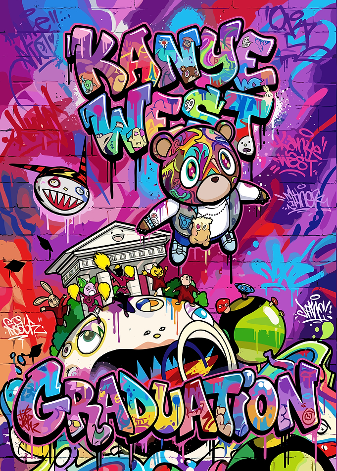 Kanye West Graduation Graffiti Art