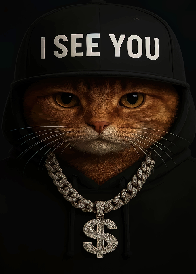 Cool Cat Wearing Streetwear