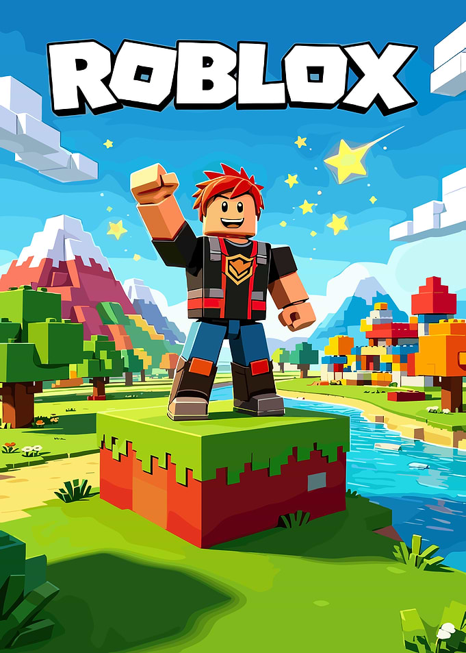 Roblox Character Standing in Voxel World
