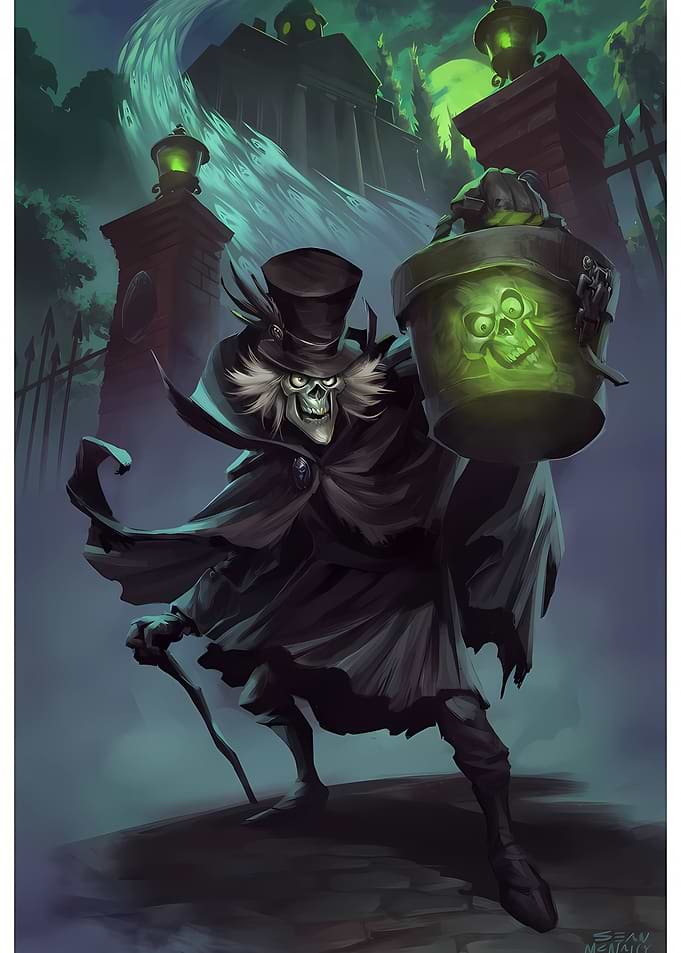 Hatbox Ghost Haunted Mansion Art