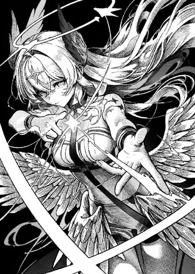 Angel Warrior Anime Illustration