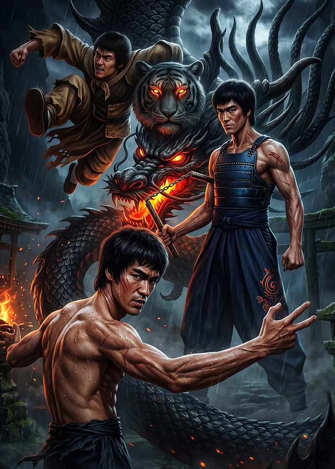Martial Arts Master Dragon Epic Art