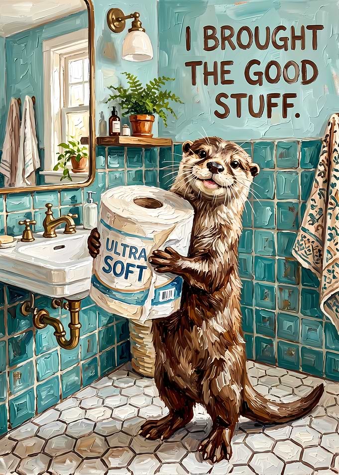 Funny Otter Bathroom