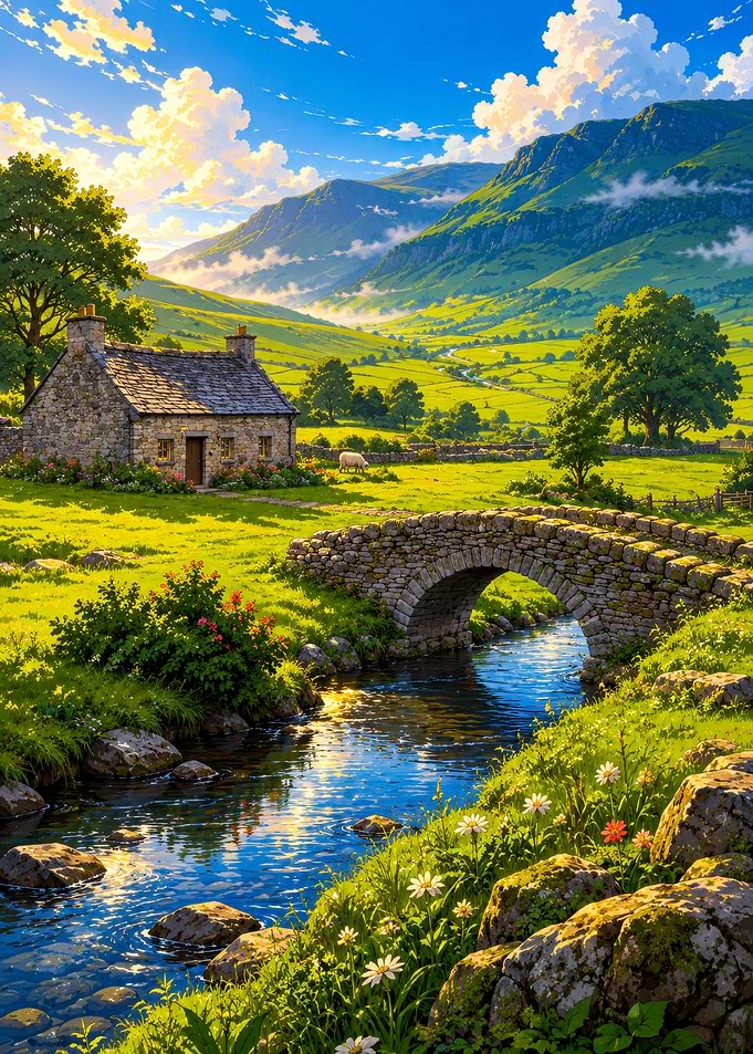 Idyllic Stone Cottage by the Stream