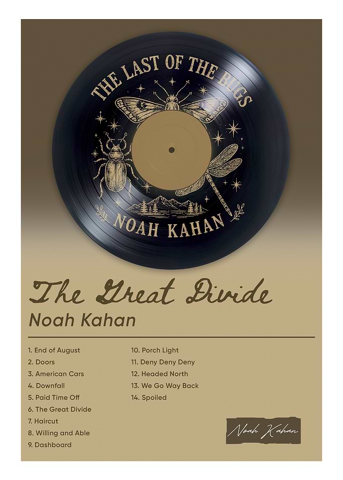 Noah Kahan The Great Divide Poster