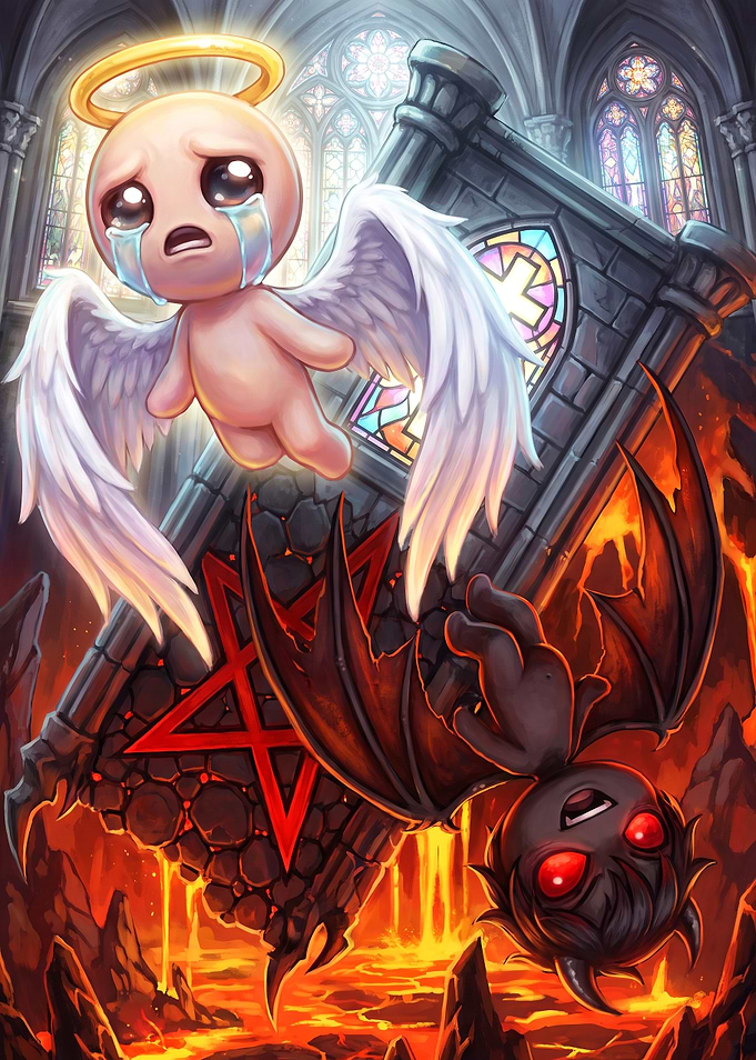The Binding of Isaac Angel and Demon