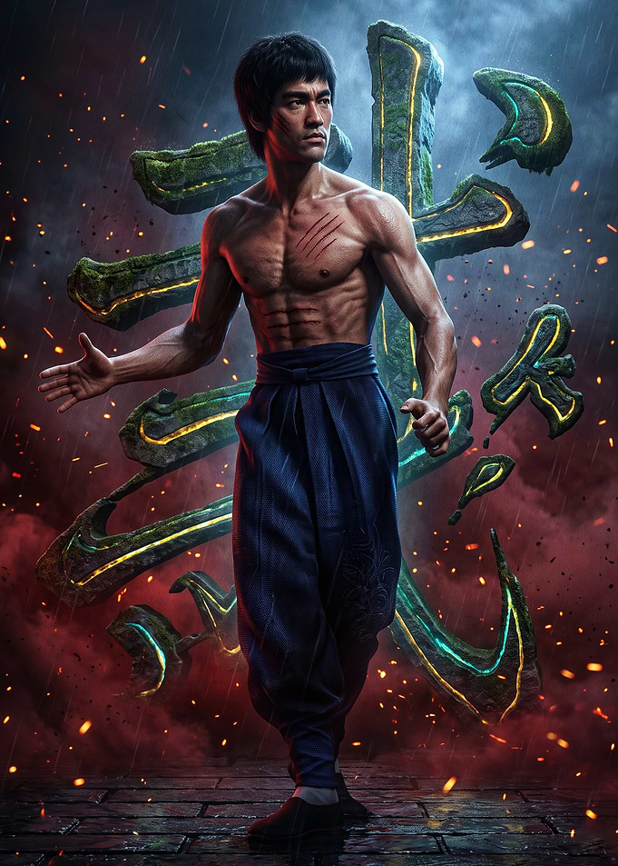 Martial Artist Rain Epic Fantasy Ar