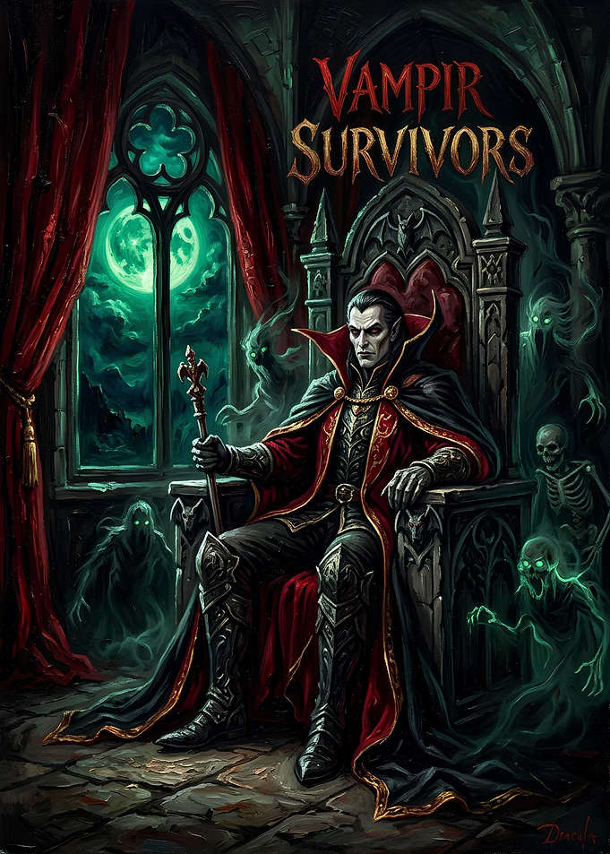 Vampire Survivors Dracula Throne Room