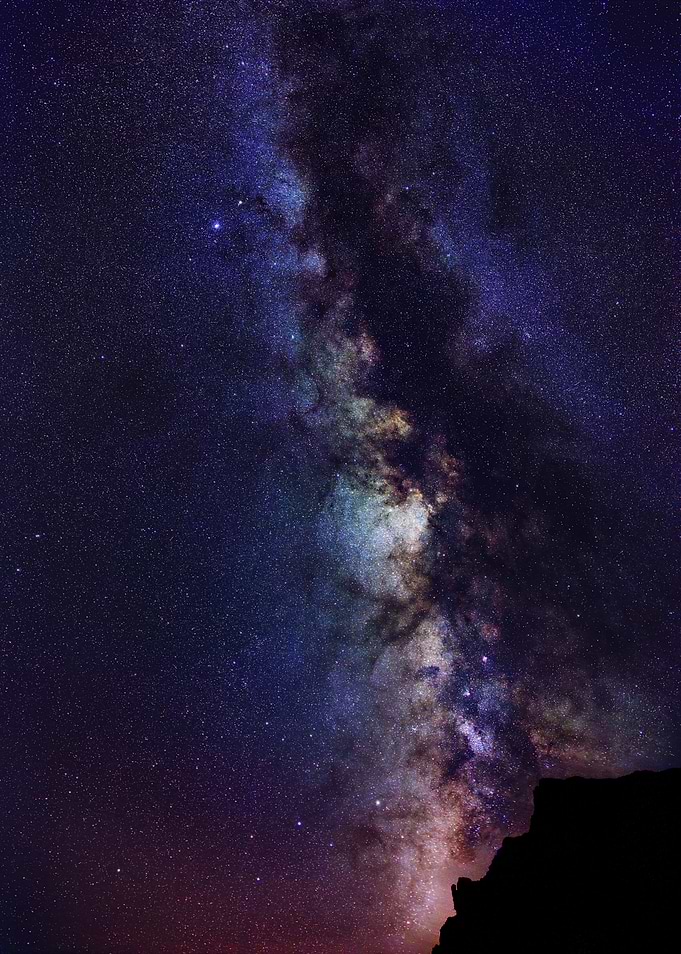 Milky Way Galaxy Over Mountain Reflection