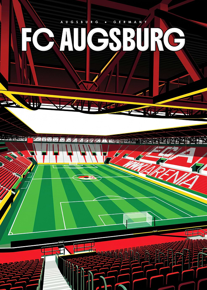 FC Augsburg WWK Arena Poster