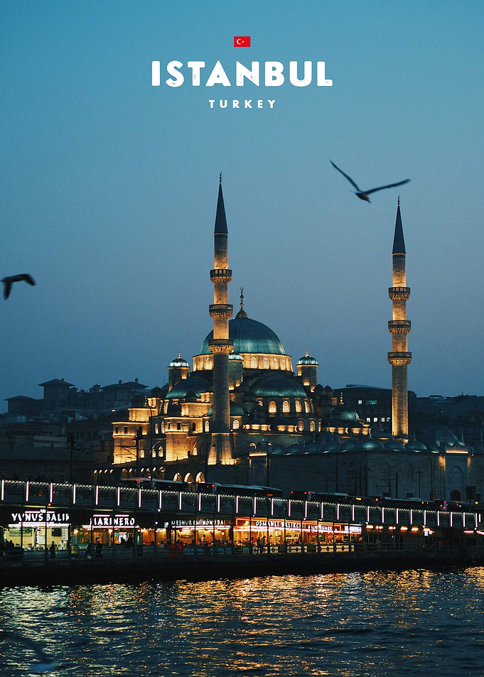 Istanbul Mosque at Twilight