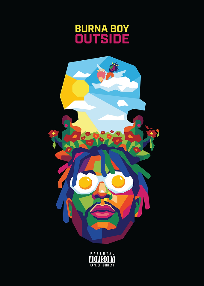 Burna Boy Outside Album Cover Art