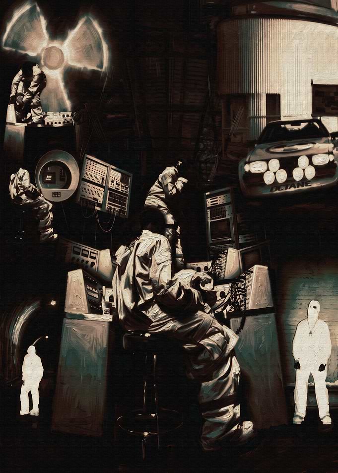 Retro Sci-Fi Laboratory Scene don toliver