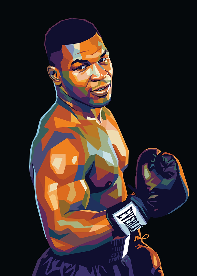 Mike Tyson Pop Art Portrait