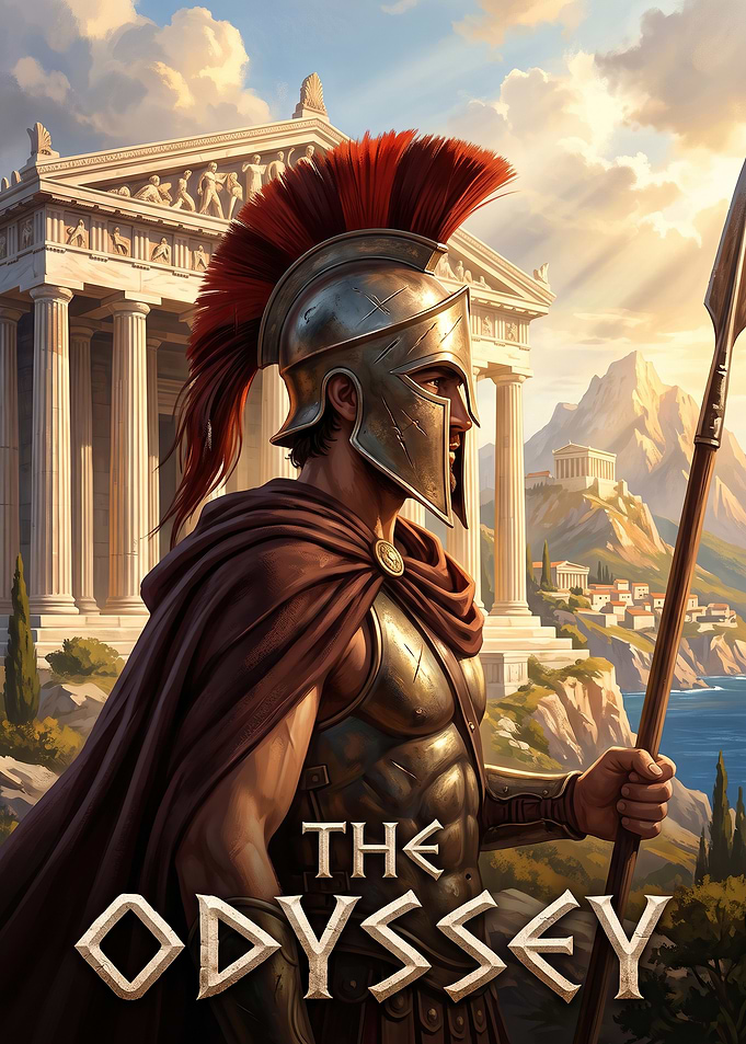 The Odyssey Spartan Warrior Poster
