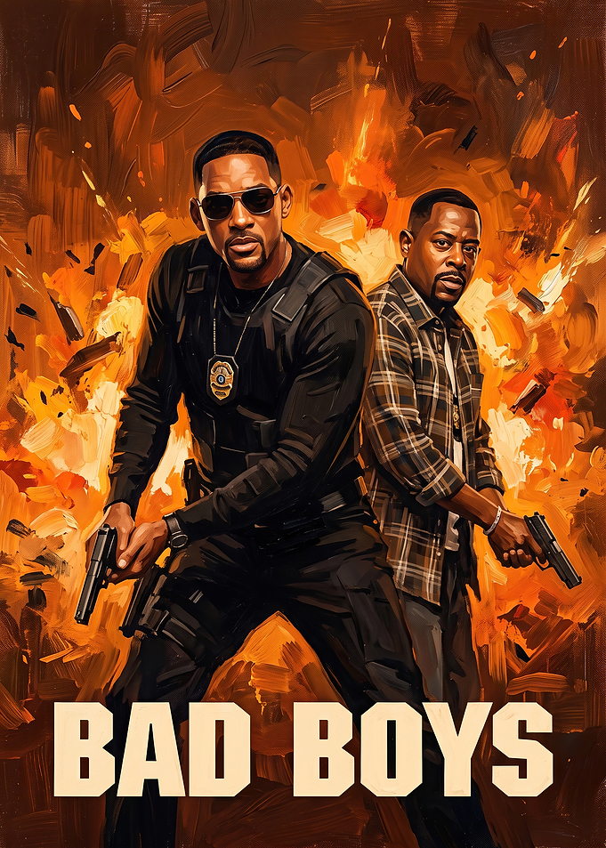 Bad Boys Movie Poster Art