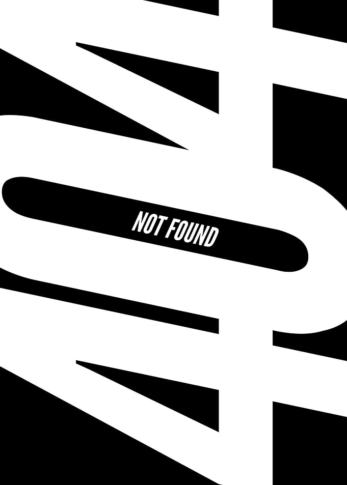 404 Not Found Minimalist Typography