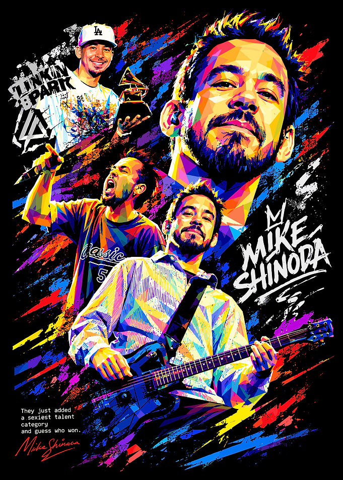 Mike Shinoda Linkin Park Pop Art