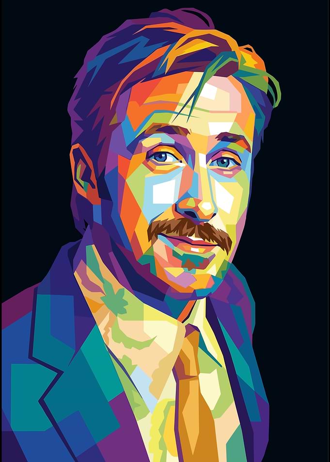 Ryan Gosling Pop Art Portrait