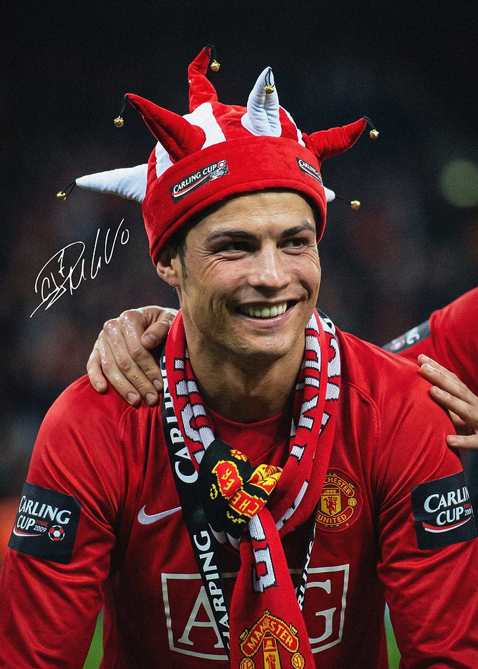 Cristiano Ronaldo in Carling Cup Hat