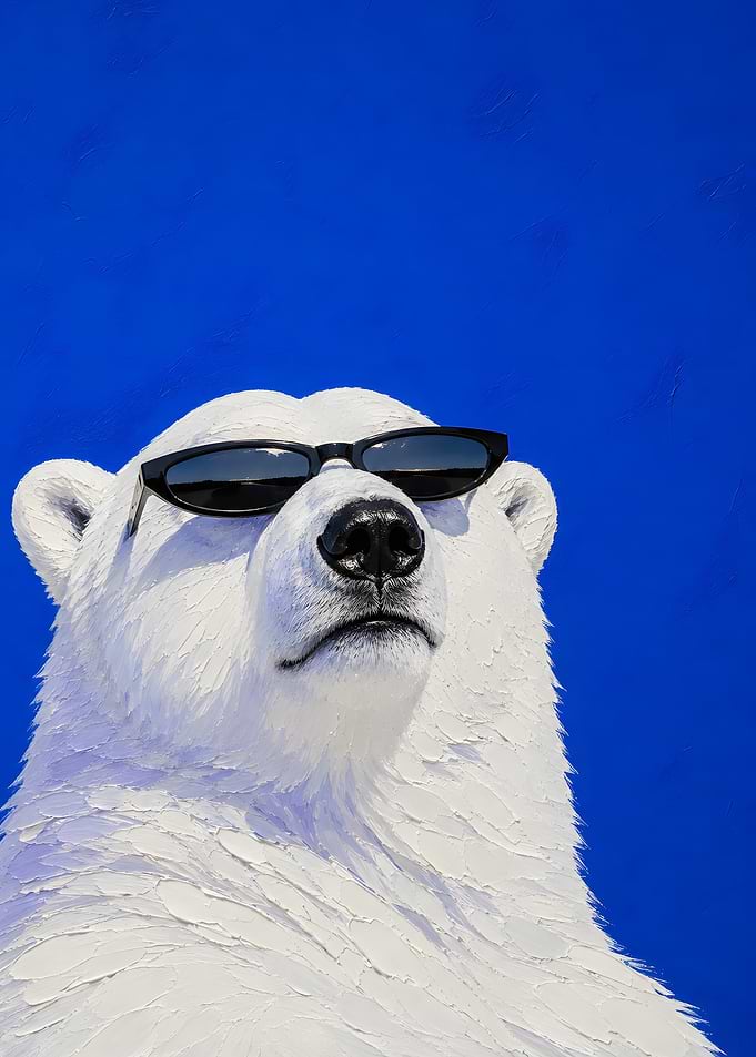 Cool Polar Bear Wearing Sunglasses