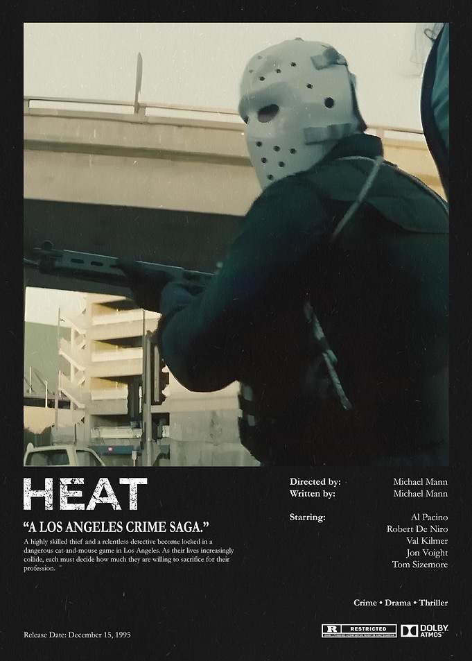 Heat Movie Minimalist Poster